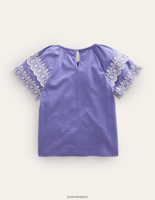 filles Boden tribord souple t-shirt à broderies mélangées vêtements Z42D03206