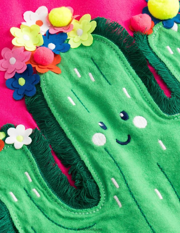 filles Boden tutti cactus rose fruité t-shirt flottant vêtements Z42D03172