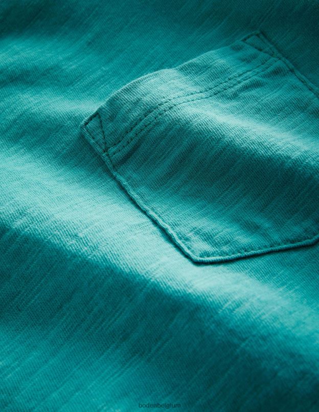 filles Boden vert persan t-shirt flammé délavé vêtements Z42D03261