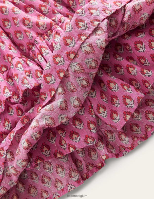 filles Boden bloc de bois azalée mini-jupe à volants vêtements Z42D0786