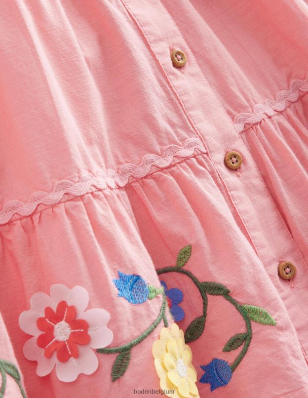 filles Boden pomme sauvage jupe mi-longue à ourlet brodé vêtements Z42D02666