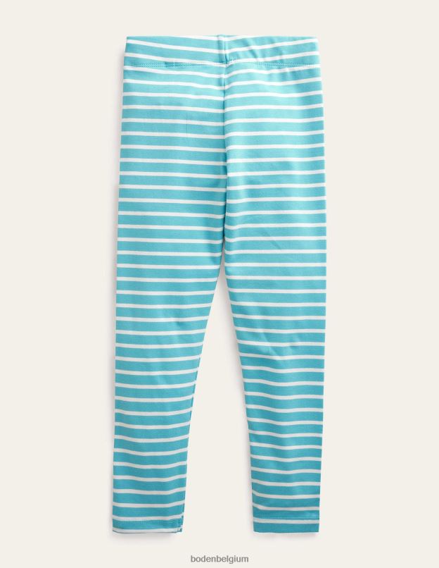 filles Boden bleu aqua/ivoire leggings amusants vêtements Z42D02919