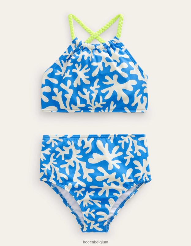 filles Boden bleu marocain bikini à boucle dans le dos vêtements Z42D02627