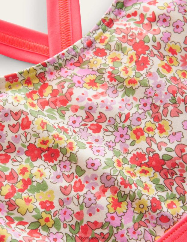 filles Boden gousse de vanille le printemps floral haut de bikini croisé dans le dos vêtements Z42D03184