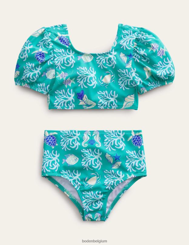 filles Boden lagon de printemps tropical bikini à manches bouffantes vêtements Z42D02902