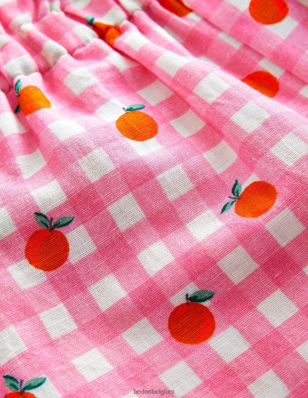 filles Boden azalée et oranges vanille pantalon large à volants vêtements Z42D02640