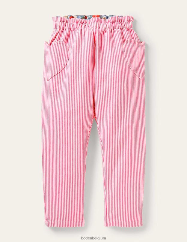 filles Boden bande de tic-tac rose festival pantalon à enfiler vêtements Z42D02984