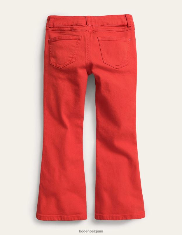 filles Boden mandarine rouge jean évasé vêtements Z42D02646