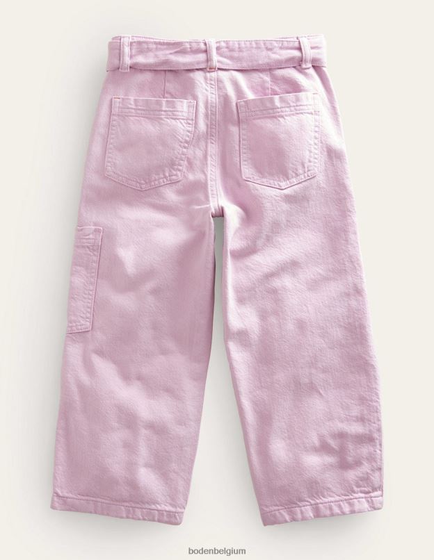 filles Boden orchidée séduisante pantalon cargo à taille nouée vêtements Z42D02688