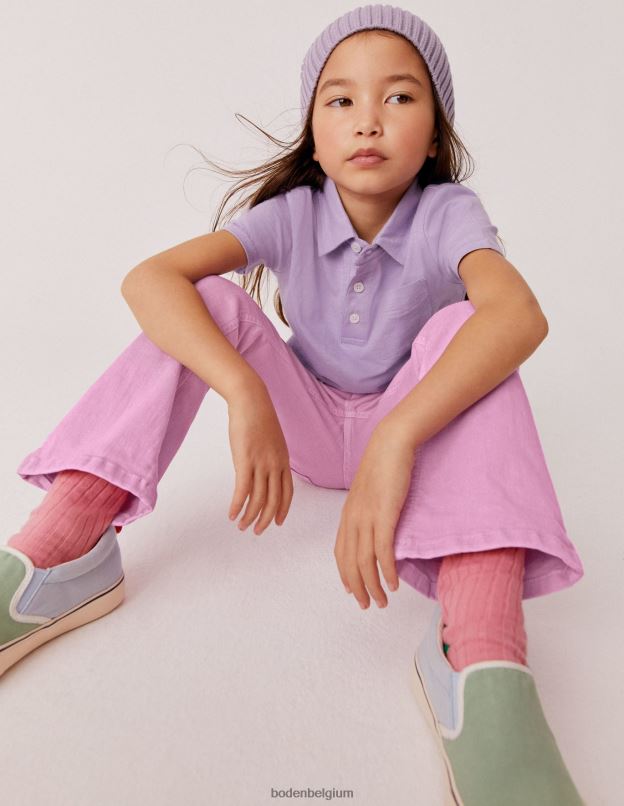 filles Boden rose lilas jean évasé vêtements Z42D03021
