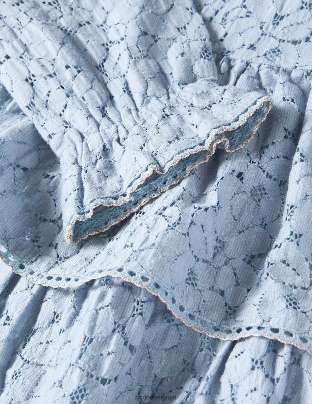 filles Boden bleu poussiéreux robe de soirée à volants en dentelle vêtements Z42D03198