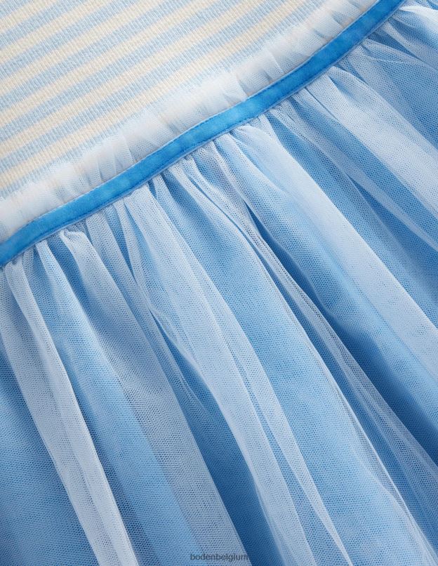 filles Boden bleu provençal robe en jersey de tulle vêtements Z42D02940