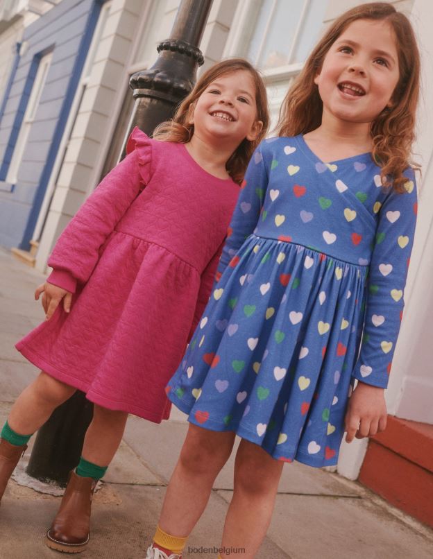 filles Boden coeurs de la marine universitaire robe ballerine en jersey vêtements Z42D0750