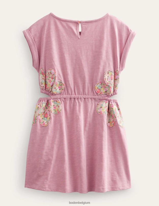 filles Boden rose amande robe découpée vêtements Z42D02908