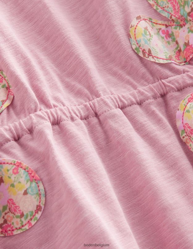 filles Boden rose amande robe découpée vêtements Z42D02908