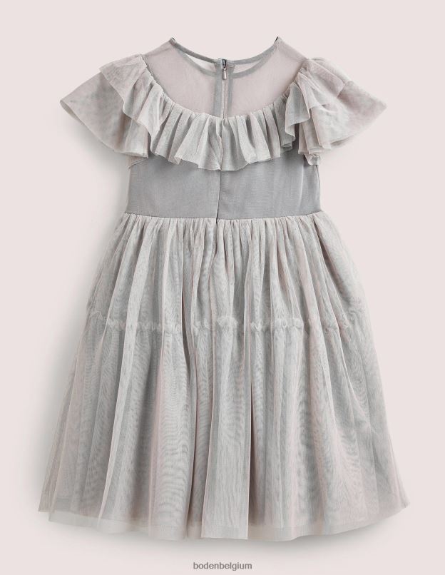 filles Boden statue gris robe en tulle à volants vêtements Z42D03228