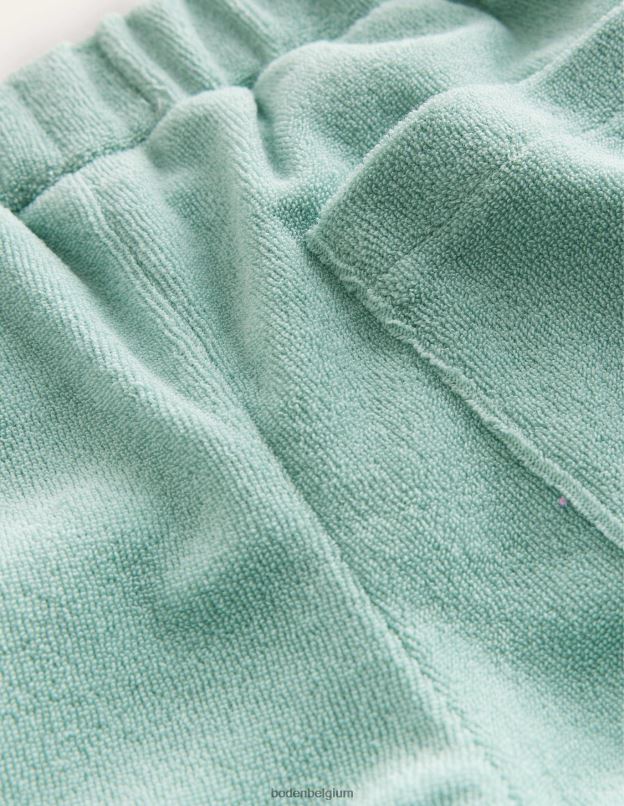 filles Boden bleu source chaude short en tissu éponge à ourlet volanté vêtements Z42D02658