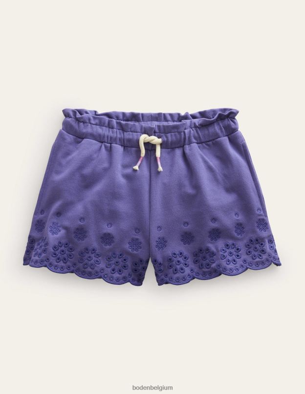 filles Boden bleu tribord souple short en jersey à œillets vêtements Z42D02751