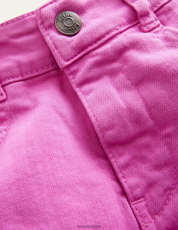 filles Boden rose chatouillé short en jean taille haute vêtements Z42D02699