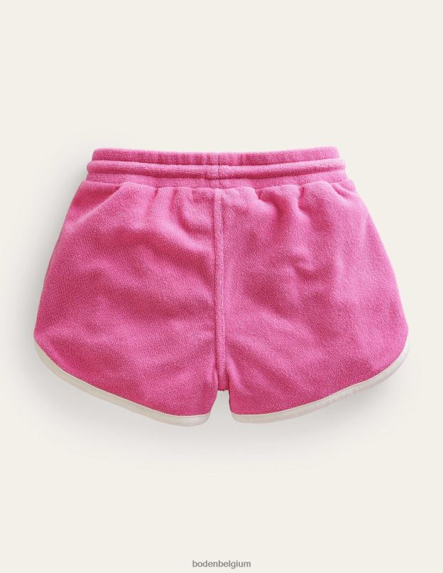 filles Boden rose pétale vif short en jersey rétro vêtements Z42D02762