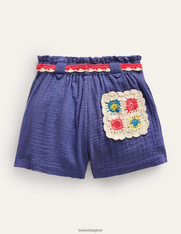 filles Boden tribord souple short froissé au crochet vêtements Z42D02693