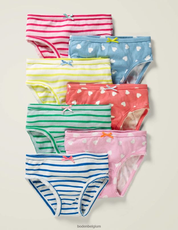 filles Boden coeur dispersé pantalons lot de 7 vêtements Z42D0555