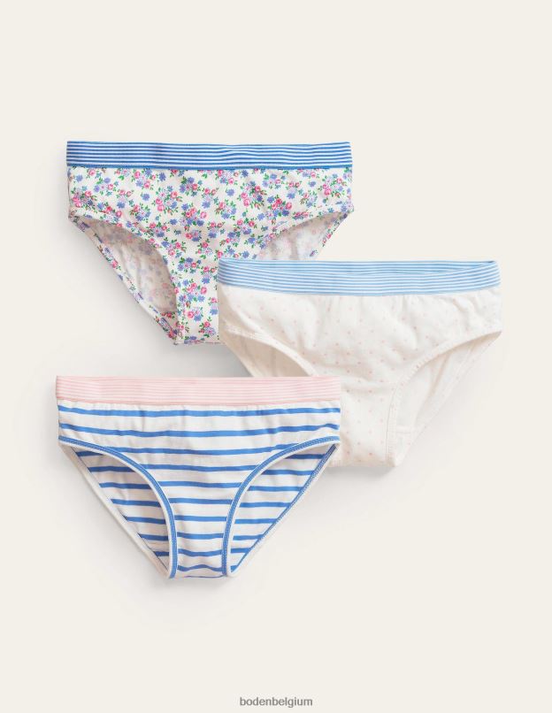 filles Boden multi-floral pantalons, paquet de 3 vêtements Z42D0837