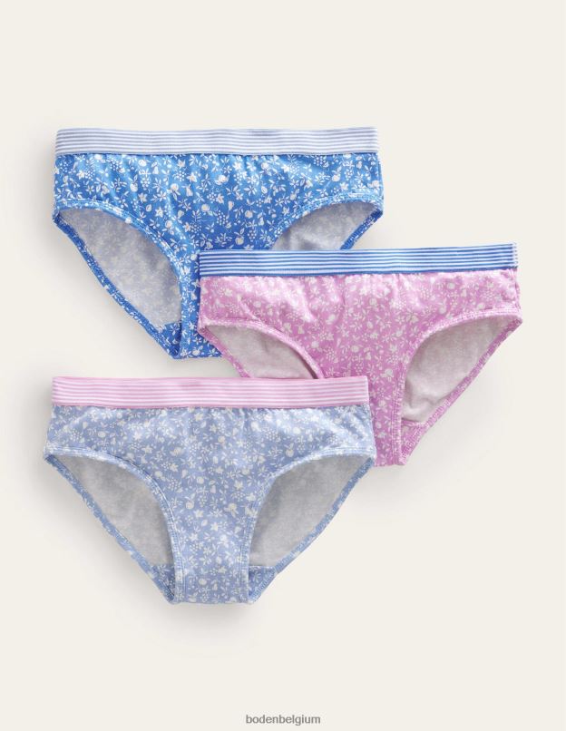 filles Boden orchidée florale pantalons, paquet de 3 vêtements Z42D0838