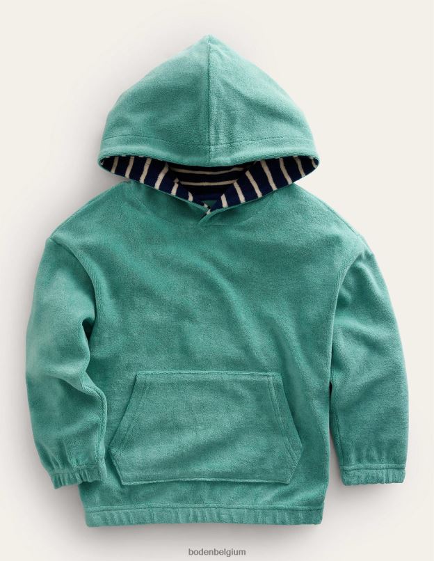 filles Boden crique bleue sweat à capuche en tissu éponge vêtements Z42D03187