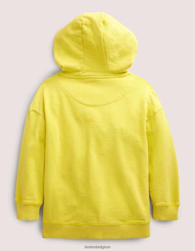 filles Boden jaune groseille sweat à capuche teint en pièce vêtements Z42D03050