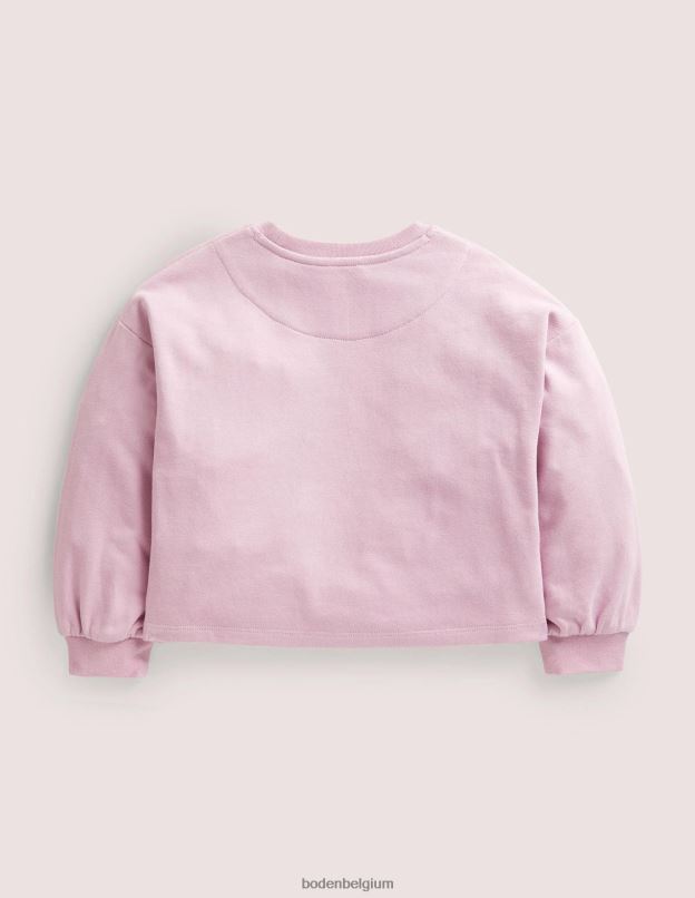 filles Boden lavande douce sweat-shirt décontracté vêtements Z42D03077