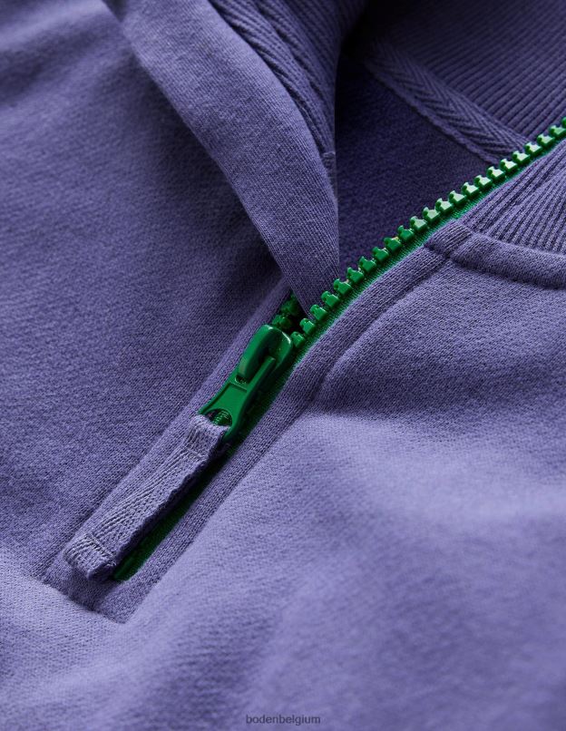 filles Boden marine sweat décontracté à demi-zip vêtements Z42D0808