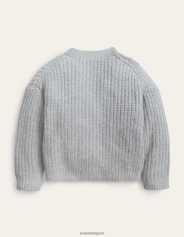 filles Boden marne argentée cardigan moelleux vêtements Z42D03044