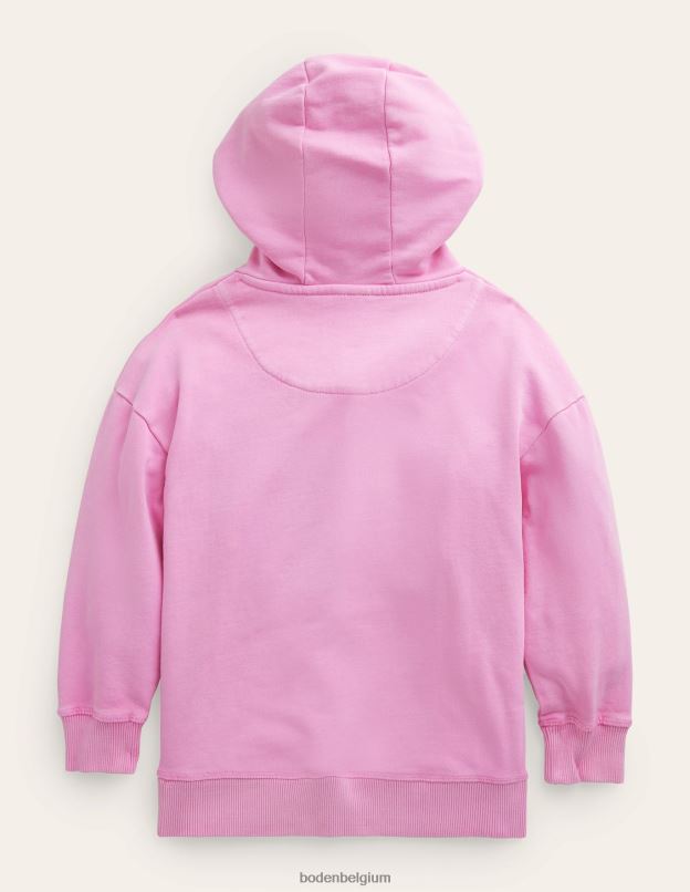 filles Boden mousseline lilas sweat à capuche teint en pièce vêtements Z42D03036