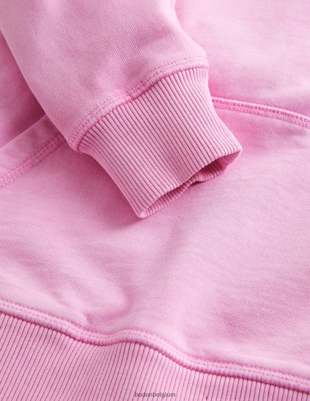 filles Boden mousseline lilas sweat à capuche teint en pièce vêtements Z42D03036