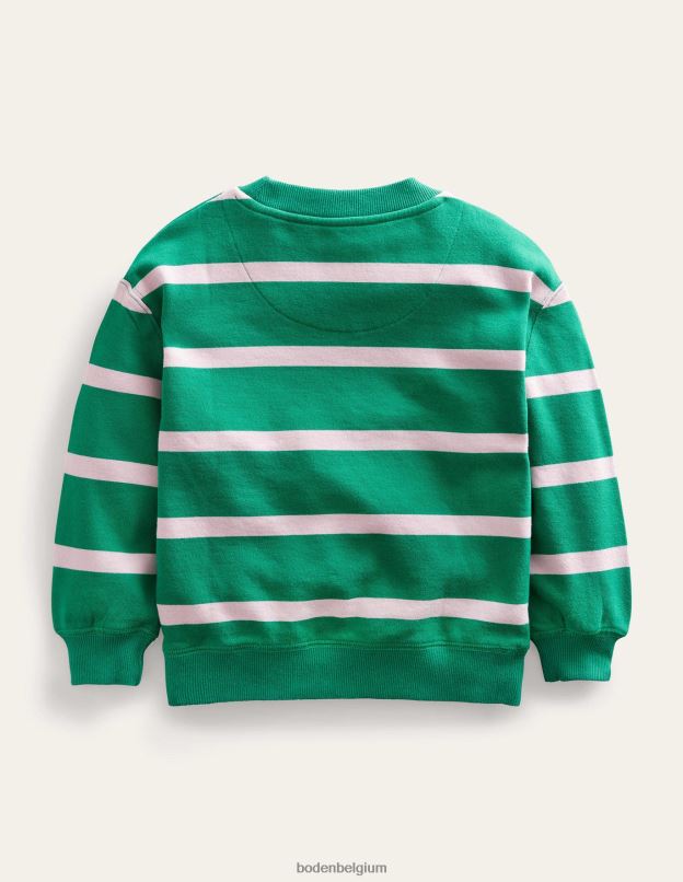 filles Boden rose français/clairière ombragée sweat-shirt imprimé vêtements Z42D03037