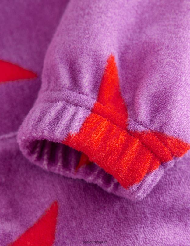 filles Boden étoile d'orchidée rayonnante sweat à capuche en tissu éponge vêtements Z42D02909