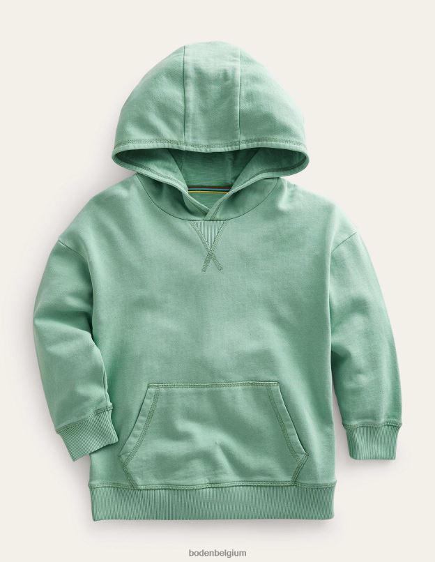 filles Boden vert opale sweat à capuche teint en pièce vêtements Z42D0805