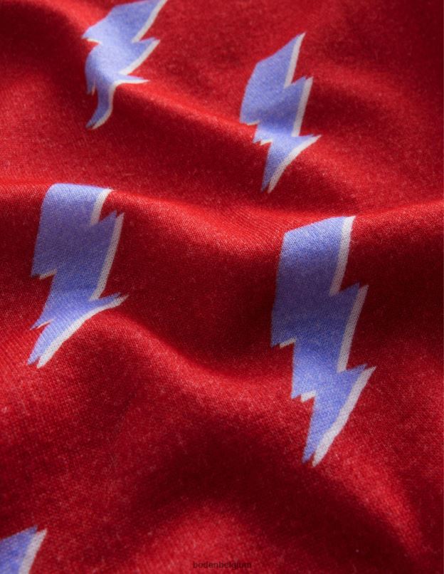 filles Boden éclair rouge pyjama simple qui brille dans le noir vêtements Z42D03103