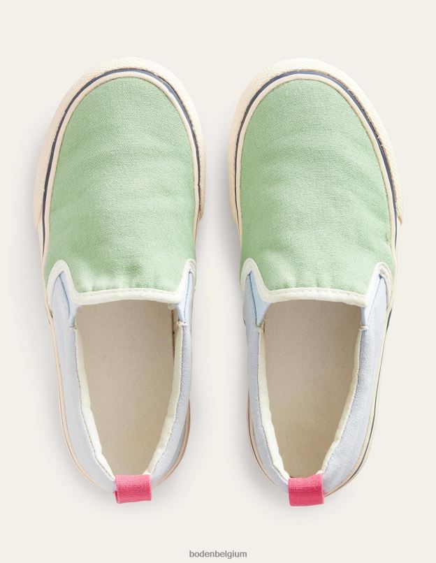 garçons Boden multi chaussures à enfiler en toile chaussure Z42D0917