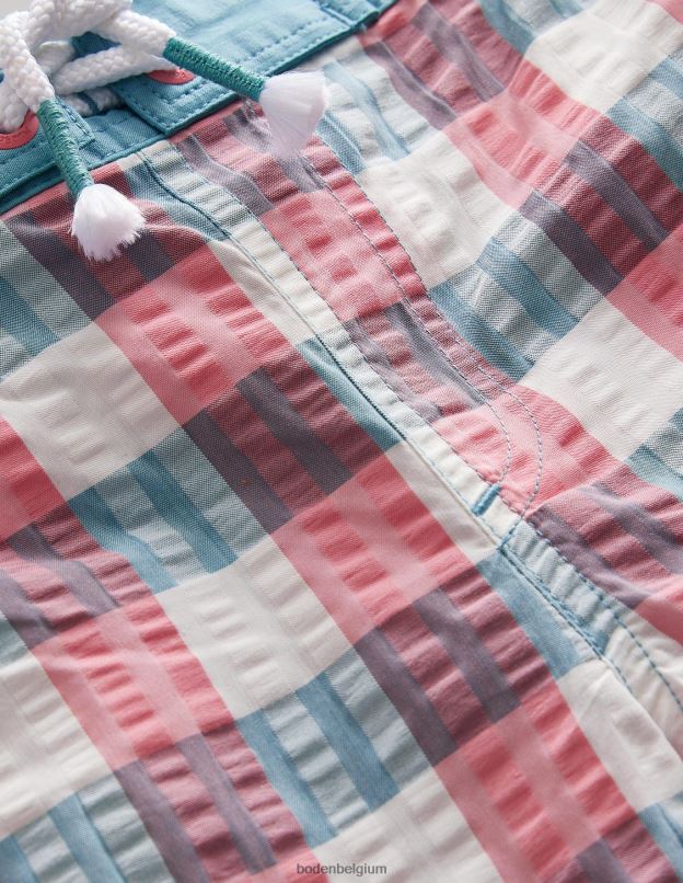 garçons Boden carreaux rose/vert short à carreaux vichy vêtements Z42D0872