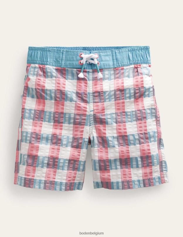 garçons Boden carreaux rose/vert short à carreaux vichy vêtements Z42D0872