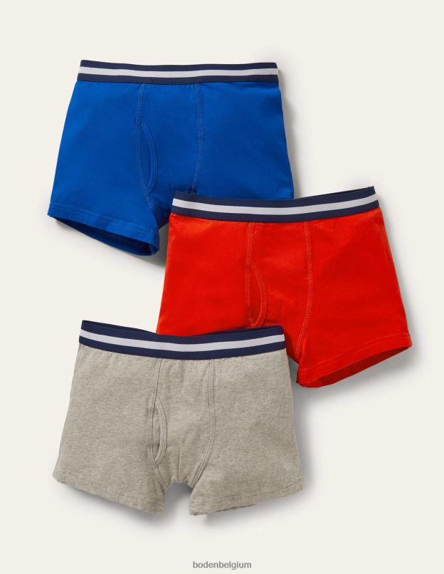 garçons Boden bloc de couleurs lot de 3 boxers en jersey vêtements Z42D0922
