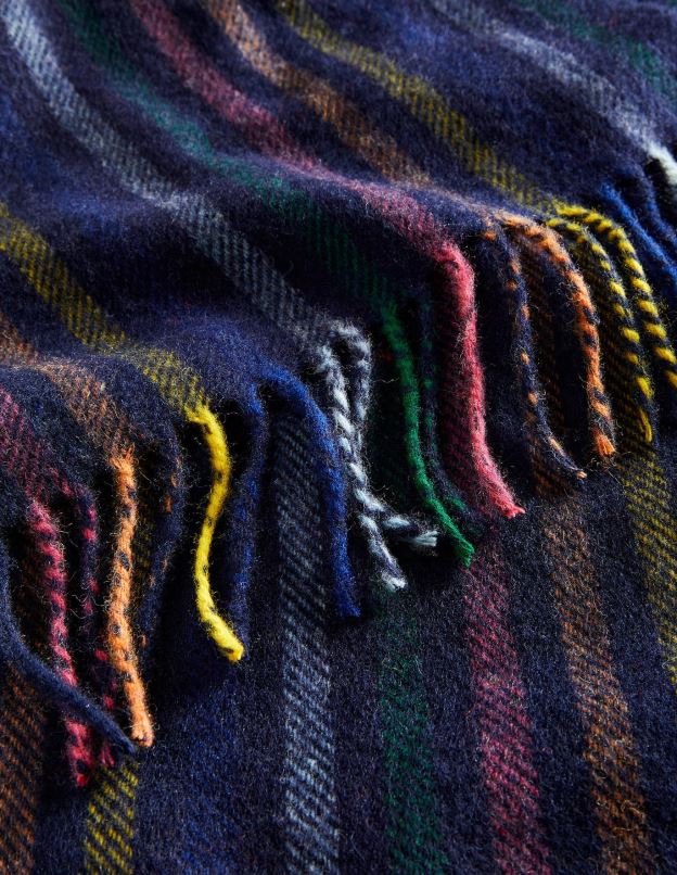 Hommes Boden multi-rayures écharpe tissée accessoire Z42D03607