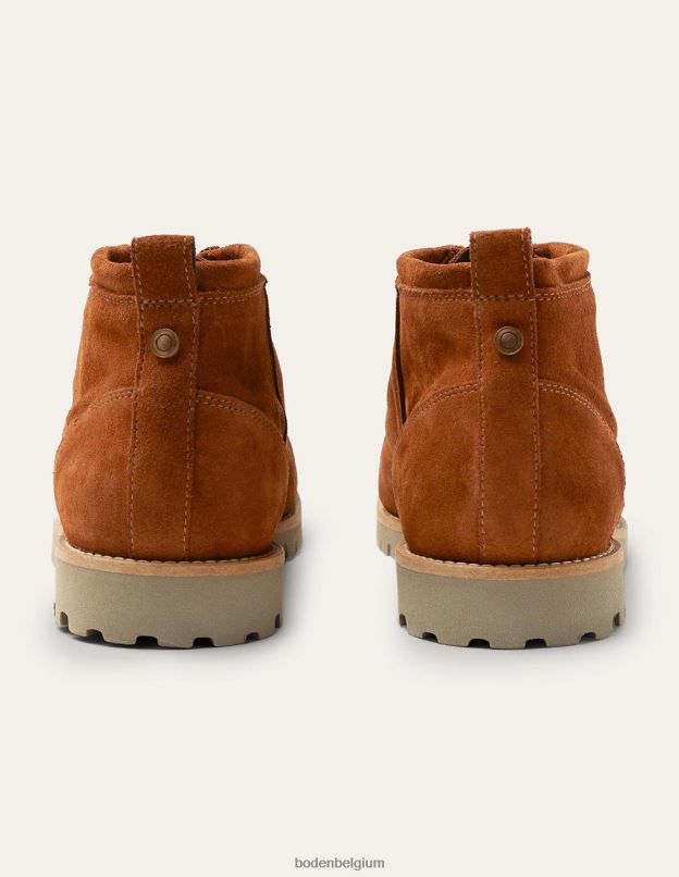 Hommes Boden brun clair bottes à lacets en daim chaussure Z42D03586