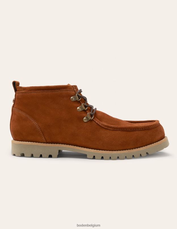 Hommes Boden brun clair bottes à lacets en daim chaussure Z42D03586