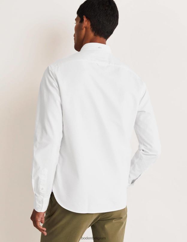 Hommes Boden blanc chemise slim boutonnée vêtements Z42D03569