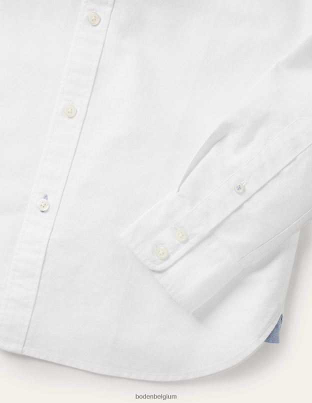 Hommes Boden blanc chemise slim boutonnée vêtements Z42D03569