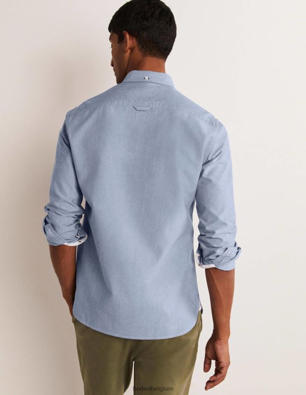 Hommes Boden bleu Oxford chemise slim boutonnée vêtements Z42D03603