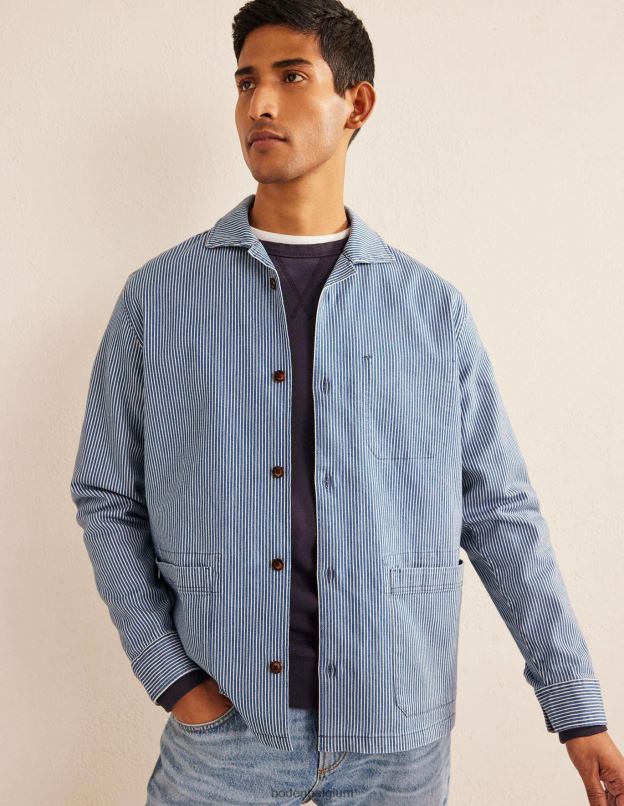 Hommes Boden coutil indigo surchemise en sergé vêtements Z42D03517